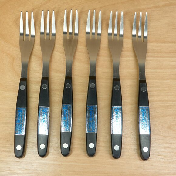 Vintage Kochtopfhaus Müller / German Fork Set / Stainless Steel / 6pc /New - Picture 1 of 8